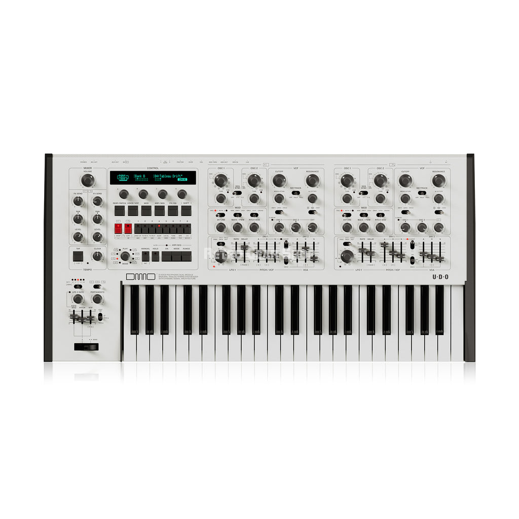 UDO DMNO 8-Voice Polyphonic Dual Module Binaural Analog-Hybrid Synthesizer White