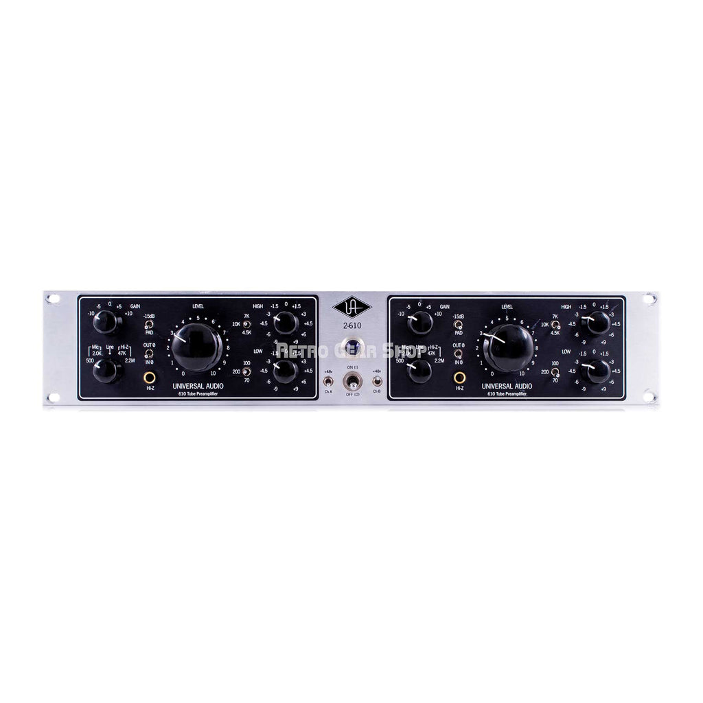 Universal Audio 2-610 UA Dual Channel Tube Preamplifier Mic Preamp