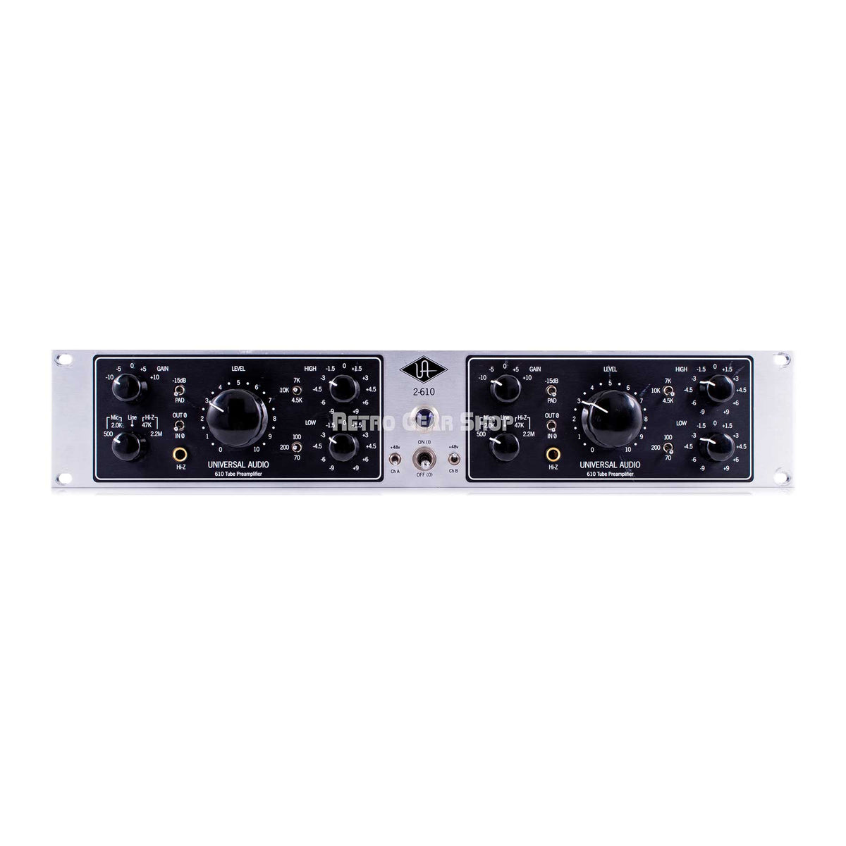 Universal Preamplifier Module Universal Audio 2-610 UA Dual Channel Tube Preamplifier Mic Preamp ...