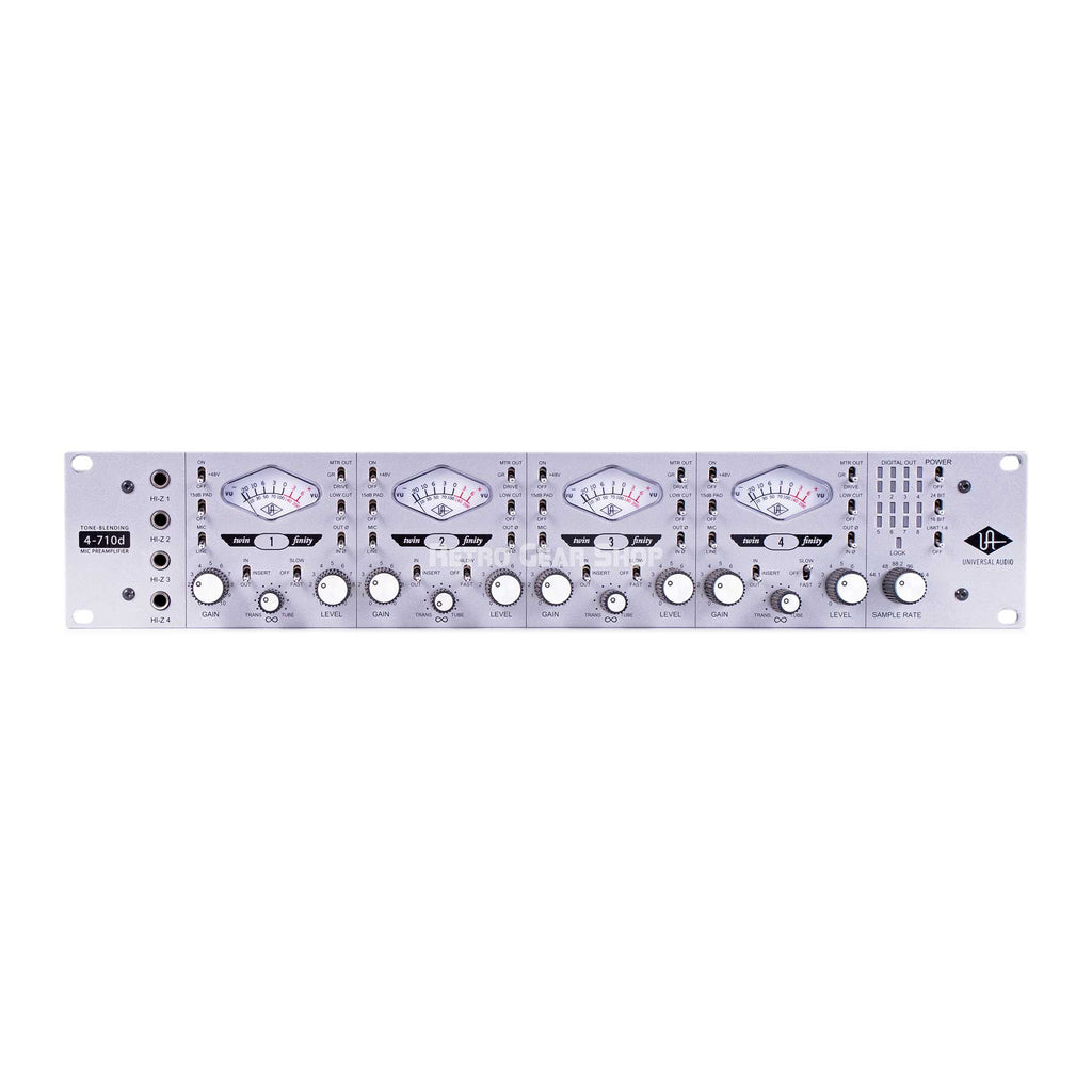 Universal Audio 4-710D 4-Channel Mic Pre Microphone Preamp UA