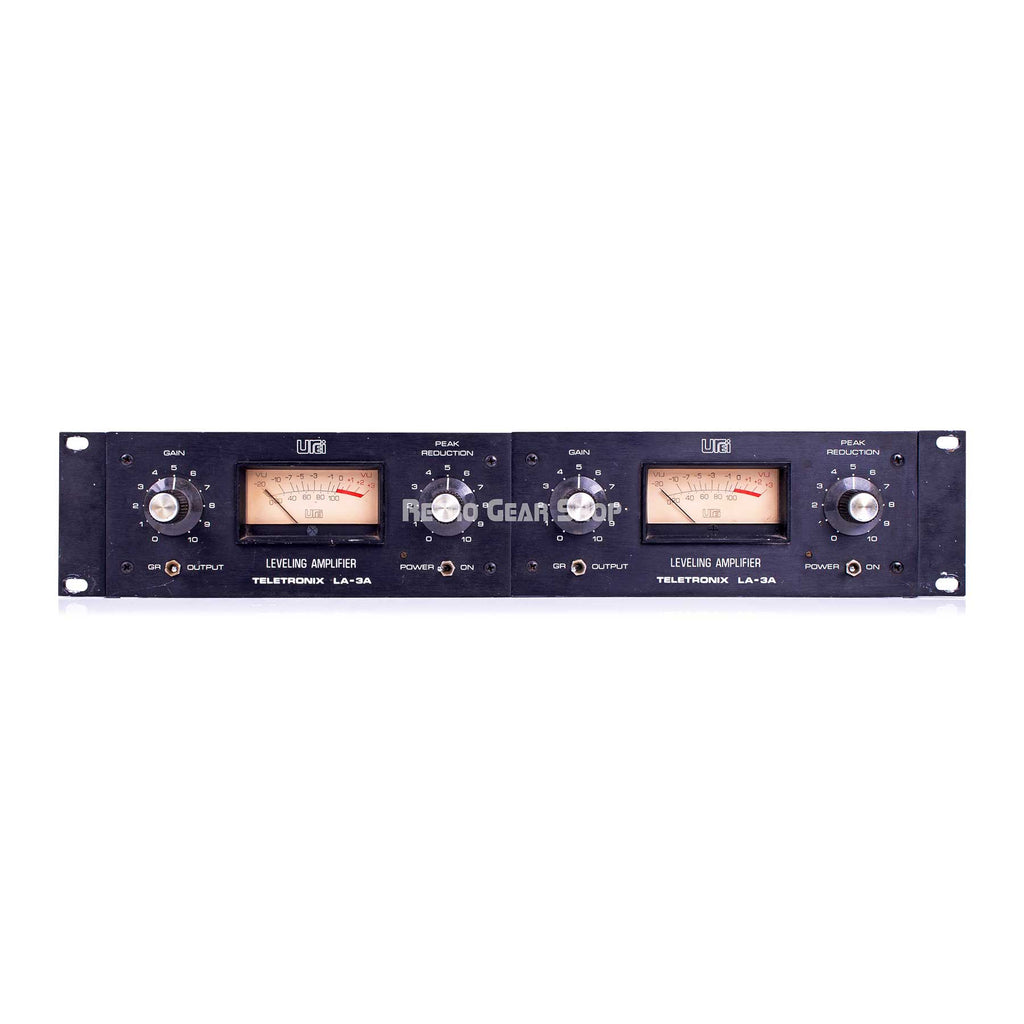 Urei Teletronix LA-3A Stereo Pair Vintage Leveling Amplifier Compressor
