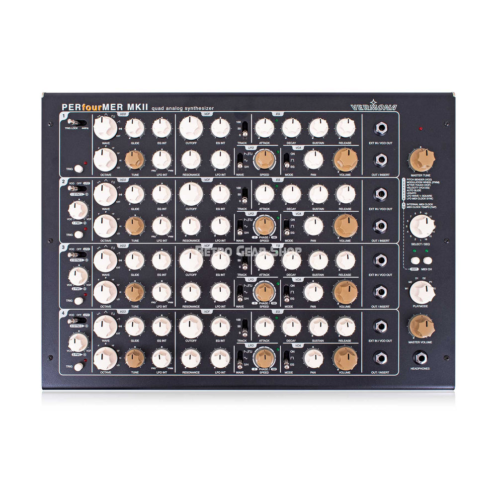 Vermona PERfourMER MKII CV/Gate Quad Analog Synthesizer