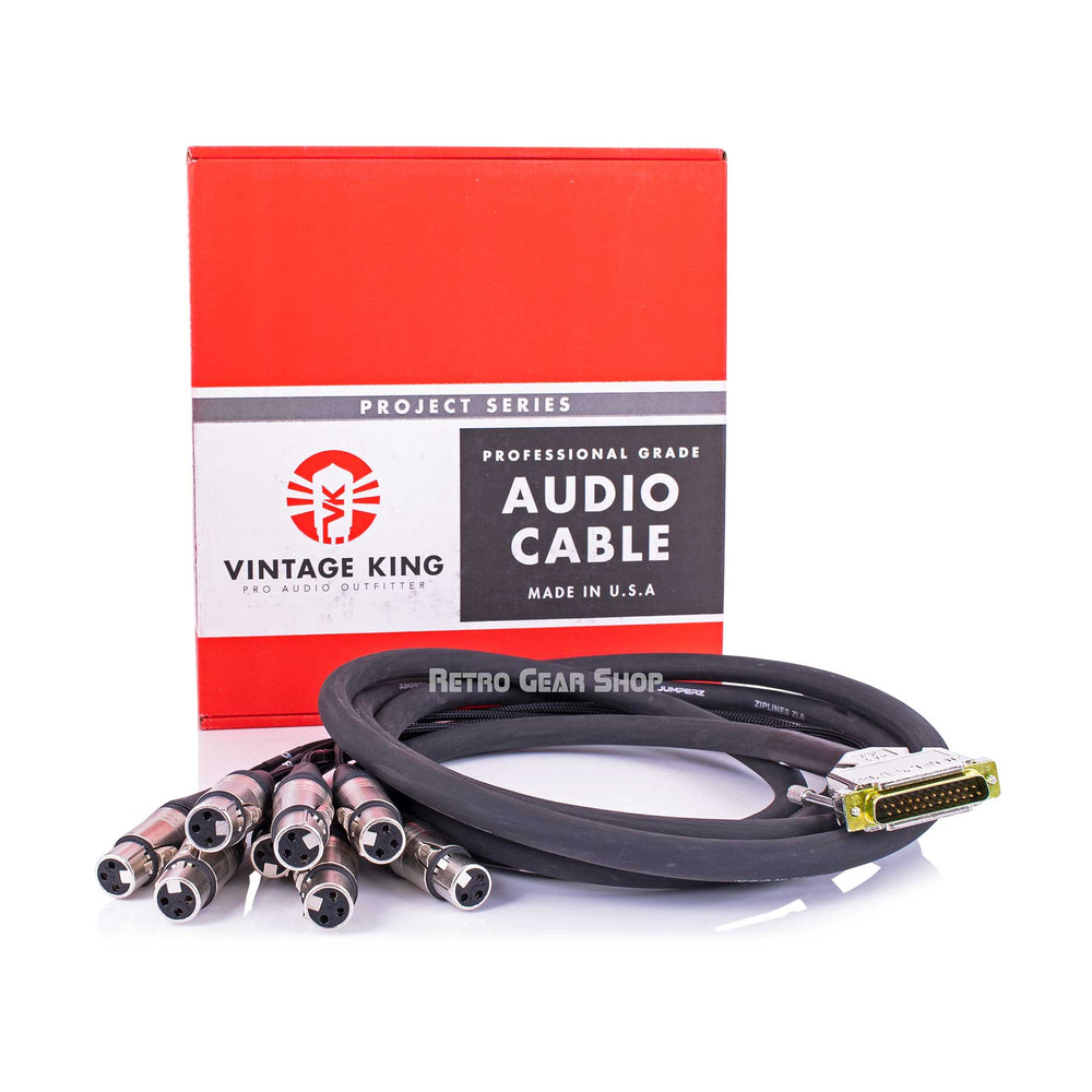 Vintage King Project Series db25 - XLRF 10 ft Cable