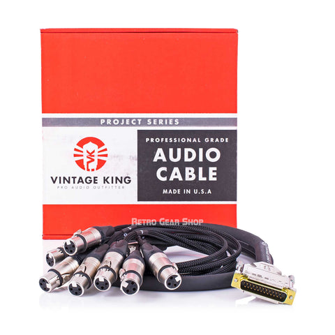 Vintage King Project Series db25 - XLRF 5 ft Cable