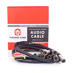 Vintage King Project Series db25 - XLRM 10 ft Cable