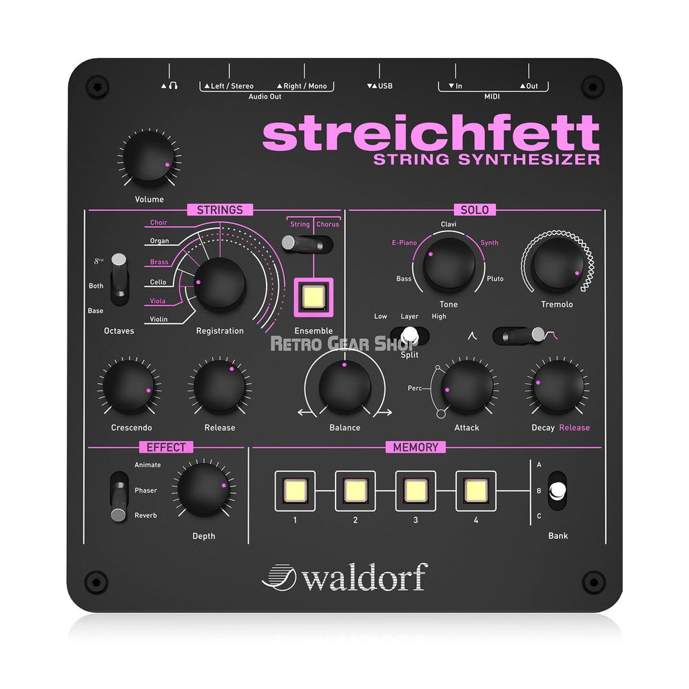 Waldorf Audio Streichfett Desktop Synthesizer