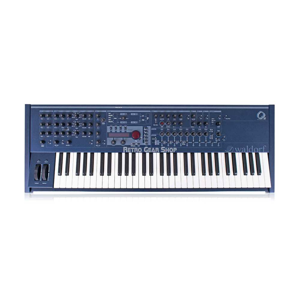 Waldorf Q Keyboard 32-Voice Dark Blue Finish with Soft Case Synthesizer