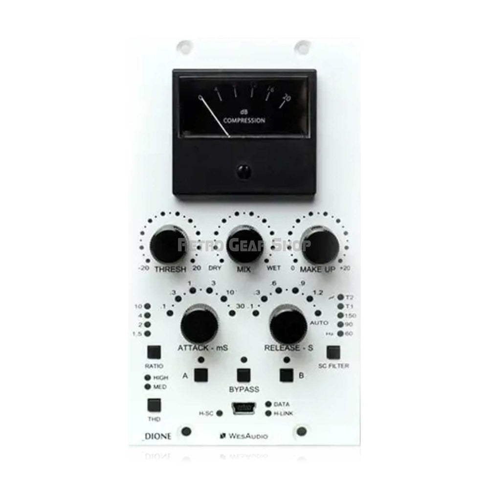 WesAudio DIONE NG500 500 Series Analog Bus Compressor with Digital Recall Processor