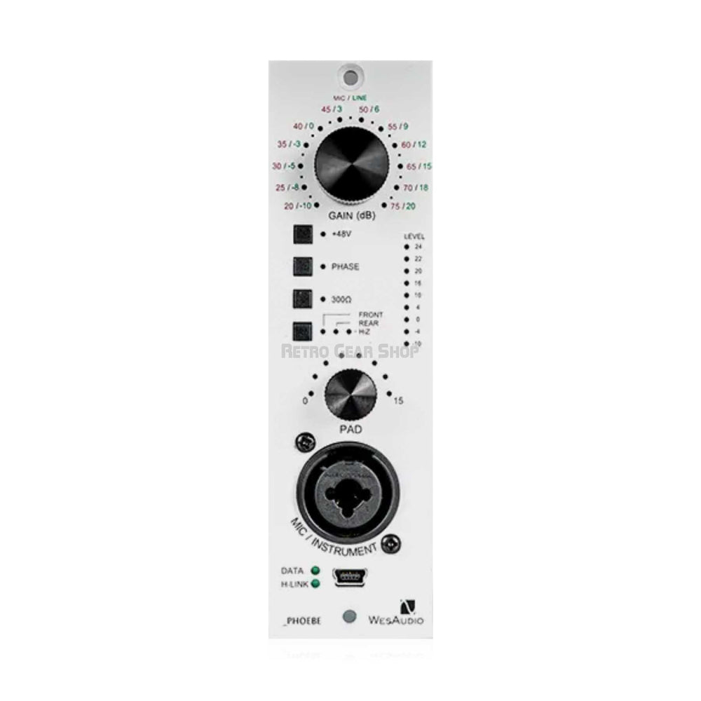 WesAudio Phoebe 500-Series Preamp