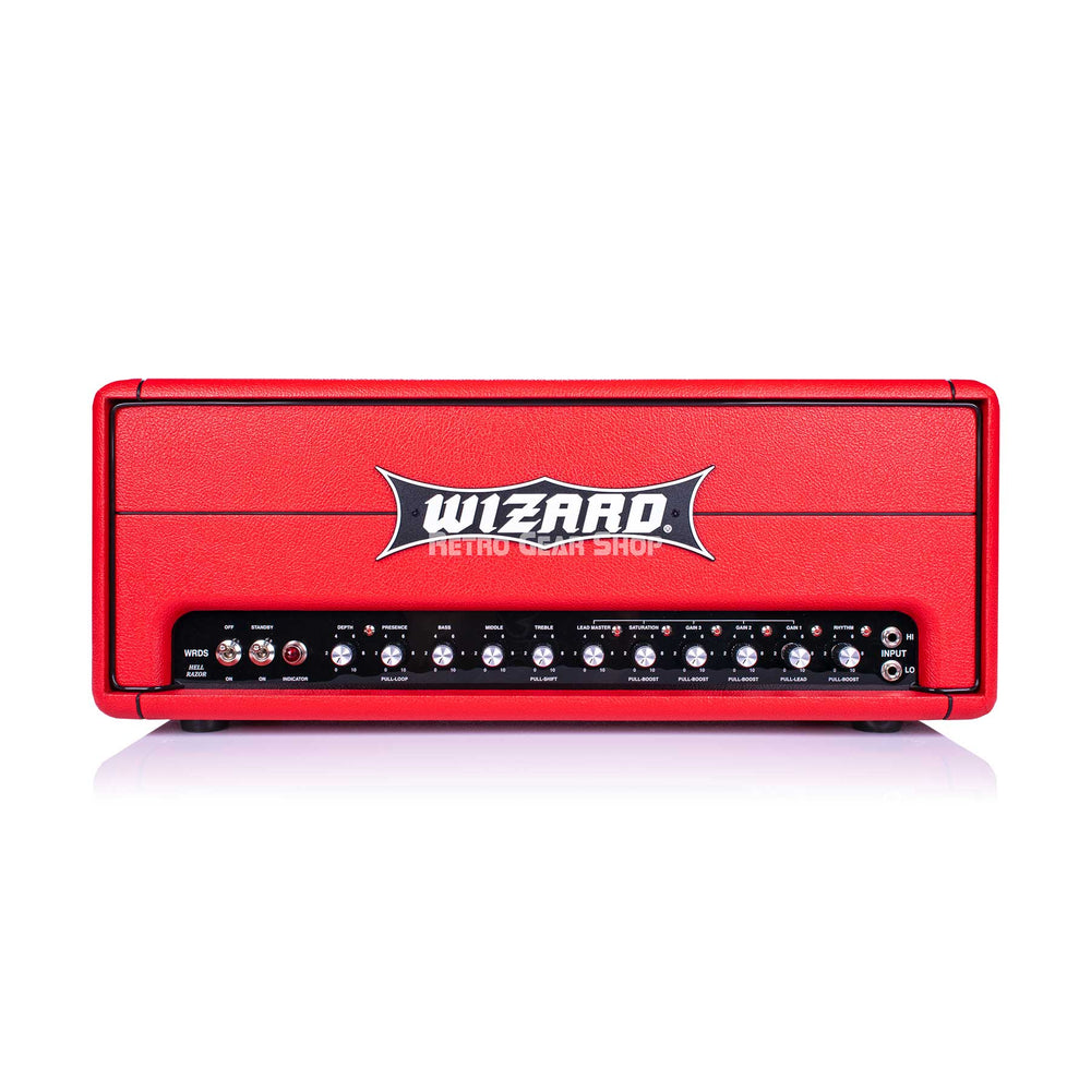 Wizard Amplification Hellrazor Hell Razor 100W Tube Amp Guitar Amplifier Head Red