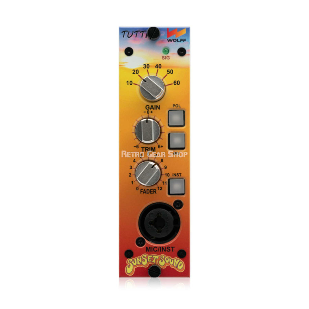 Wolff Audio Tutti Sunset Sound Collaboration 500 Series Preamp