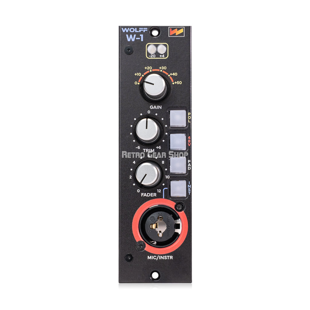  Wolff Audio W1 500 Series Console Microphone Preamplifier
