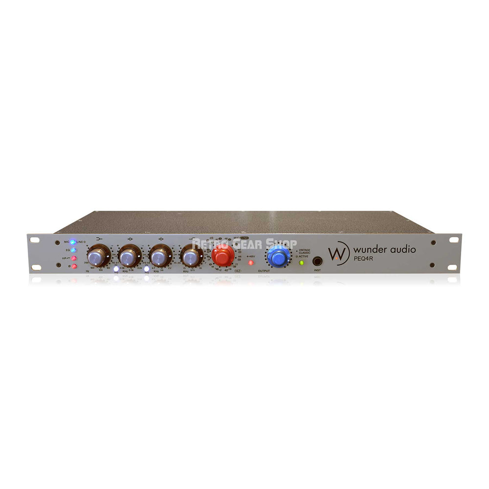 Wunder Audio PEQ4R 19” 1U Rack Mount Preamp / EQ