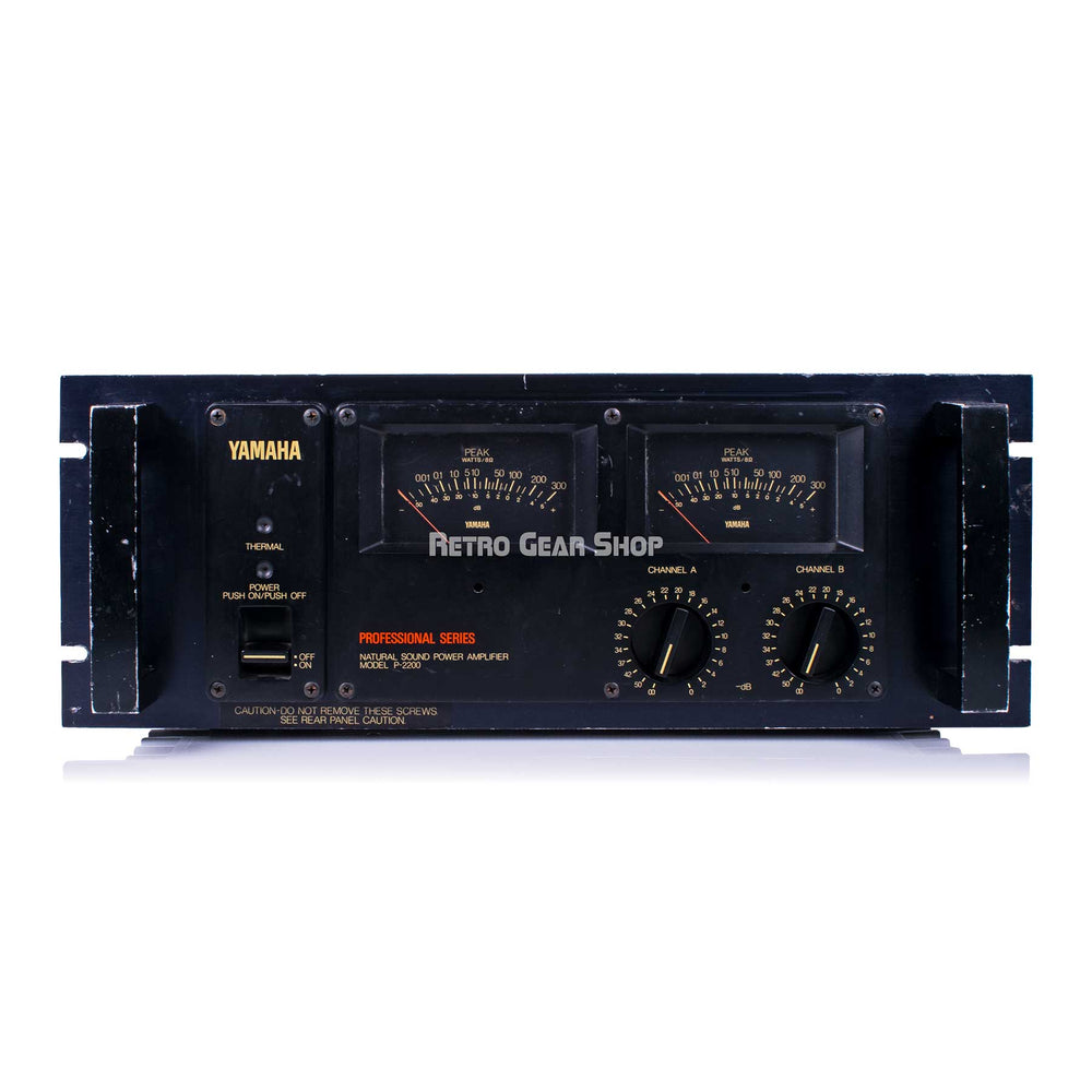 Yamaha P-2200 2-Channel Stereo Power Amp Amplifier P2200 Vintage