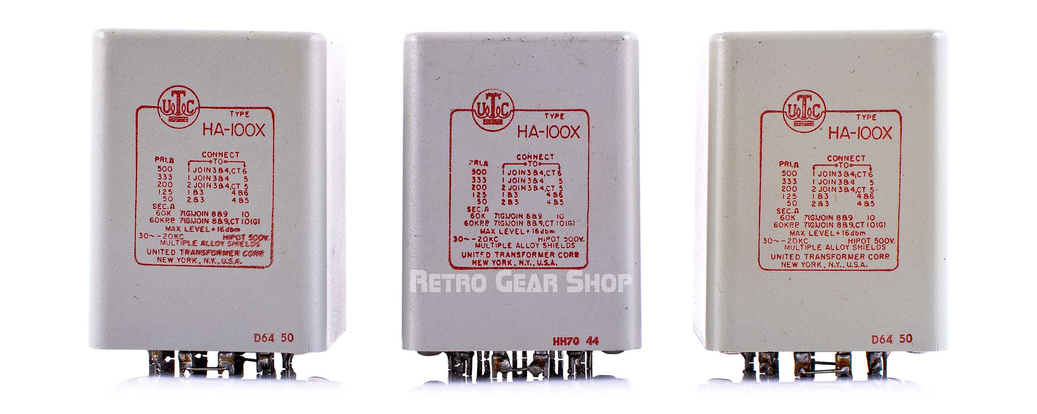 UTC HA-100X Transformer Vintage Rare Light Grey – Retro Gear Shop