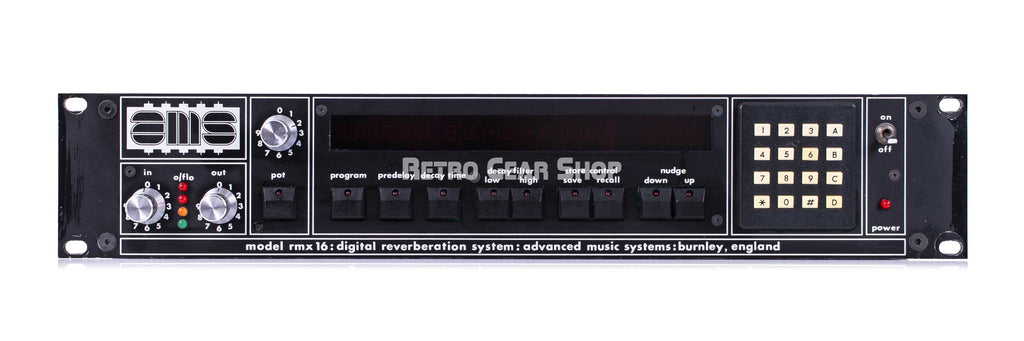 ams gear AMS RMX-16 Digital Reverberation System Vintage Reverb Rack Effect– Retro Gear Shop