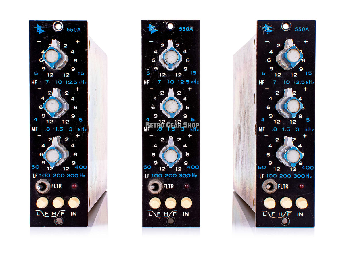 API 550A 3 Band EQ 500 Series Equalizer Vintage Rare – Retro Gear Shop