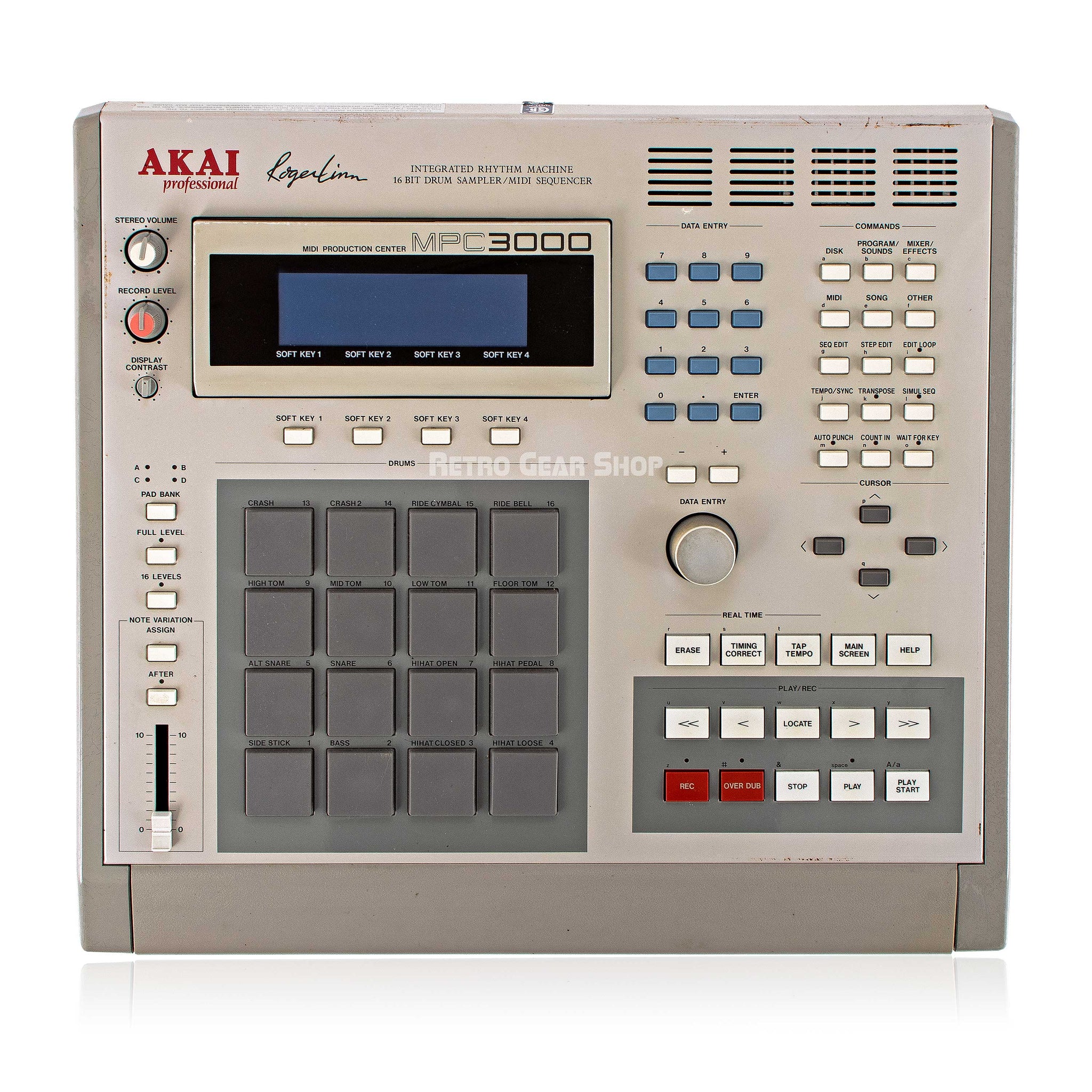 Akai Sampler Rac Akai MPC3000 MIDI Drum Machine Sampler Production Center Vintage Rare ...