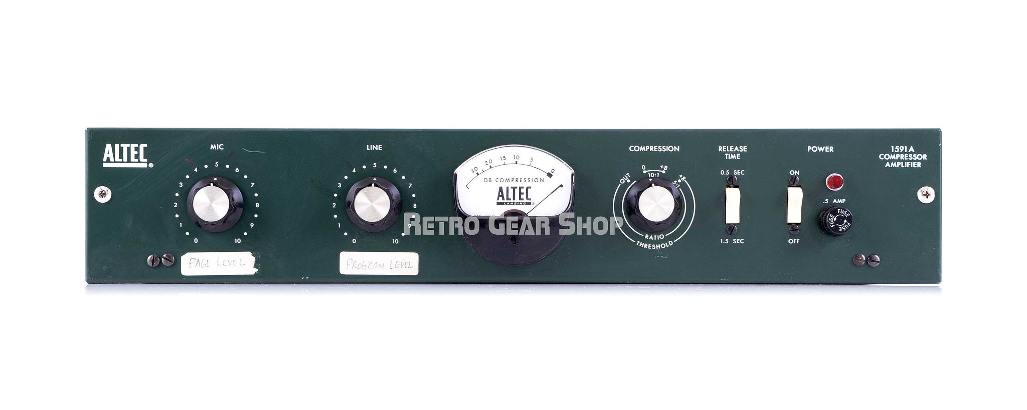 Altec Compressor Altec 1591A Preamp Compressor Mic Pre Vintage Rare – Retro Gear Shop