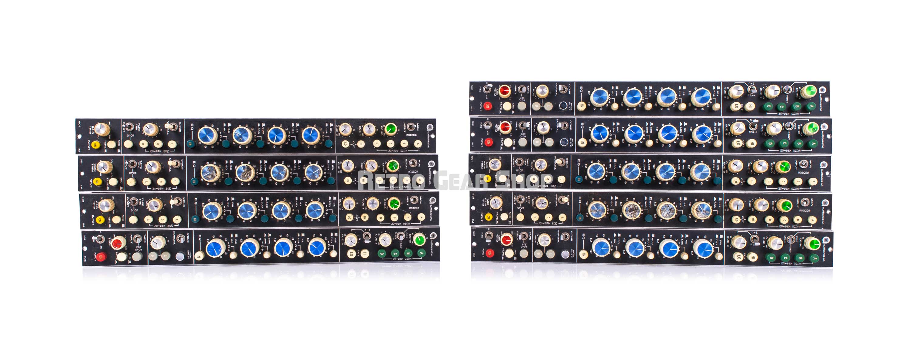 Auditronics 501 Channel Strips Preamp EQ Modules Vintage Rare
