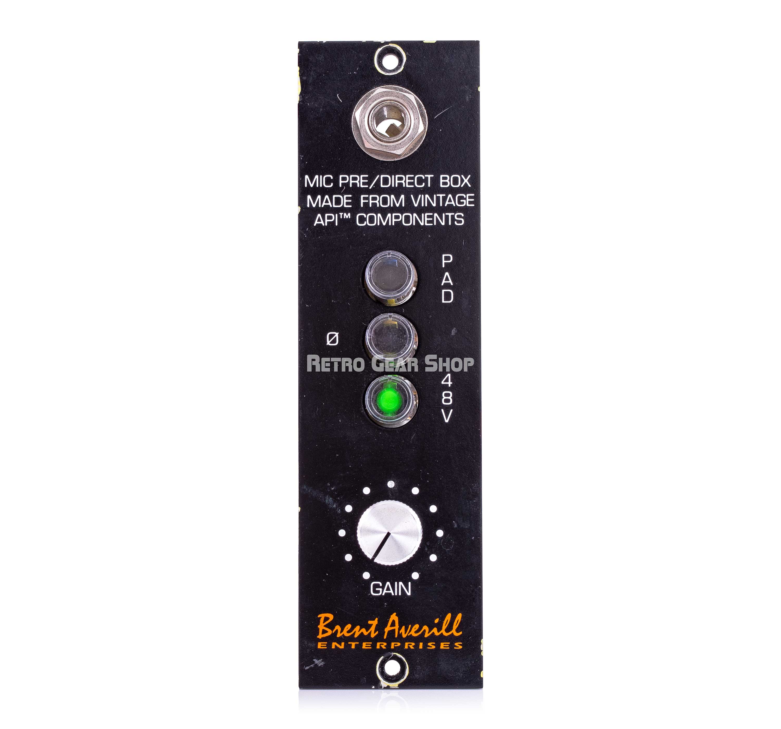 配信機器・PA機器・レコーディング機器 Brent Averill MADE FROM API 312 BAE 312 API Mic Preamp Direct Box Vintage Rare– Retro Gear Shop