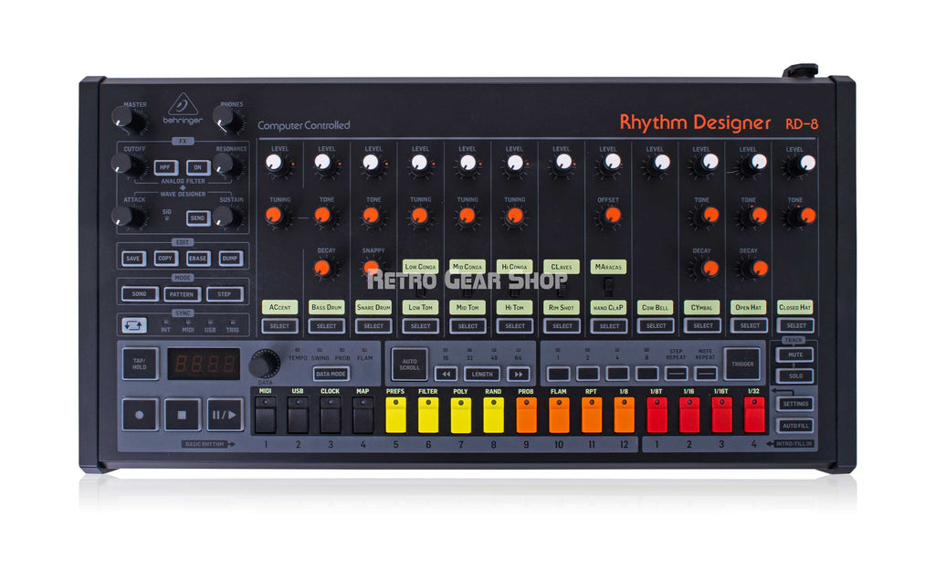 Behringer Rhythm Designer RD-8 Top