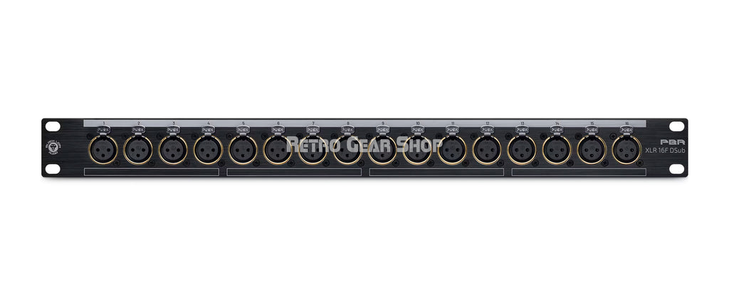 Black Lion Audio PBR XLR 16F Dsub Front