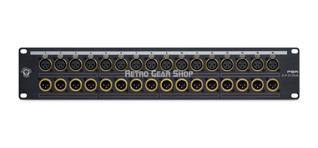 Black Lion Audio PBR XLR 32 DSub Front