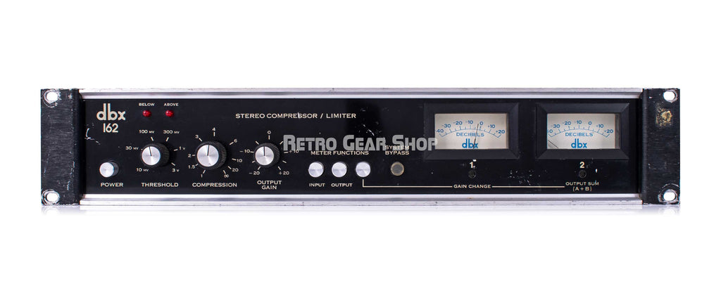 dbx compressor pedal DBX 162 Stereo Compressor / Limiter Rare Vintage as-is– Retro Gear Shop