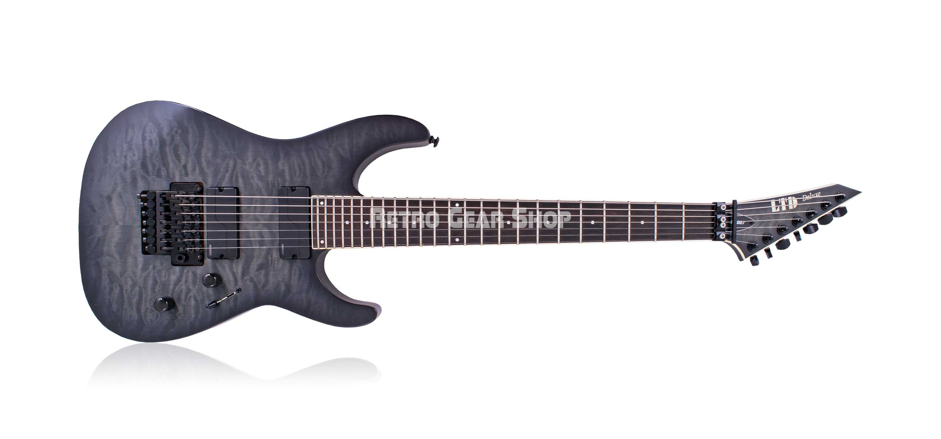 ESP LTD M-1007 QM See Thru Black Sunburst Satin Electric Guitar