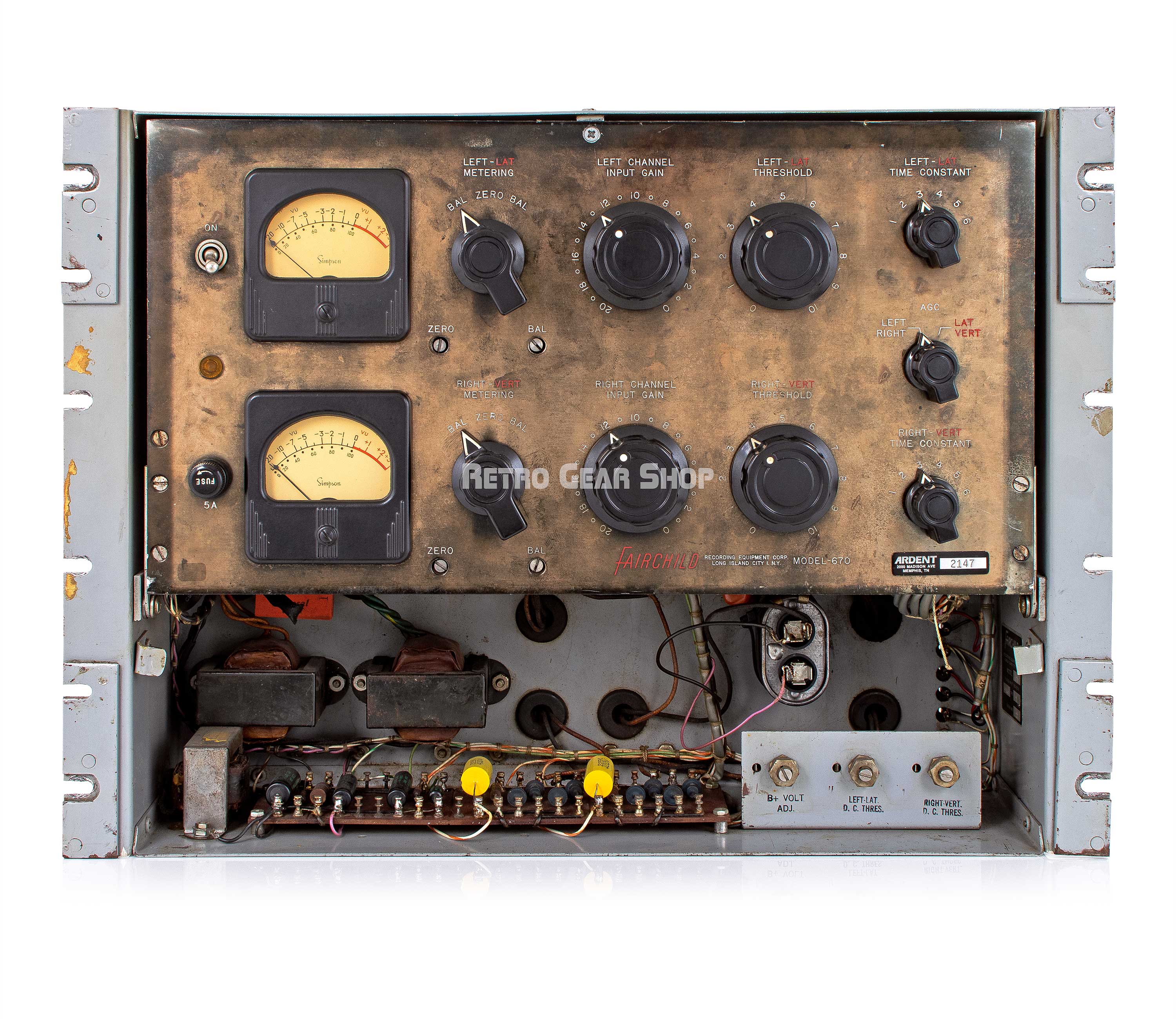 チューリップ Fairchild 670 Tube Compressor Limiter Vintage Rare– Retro