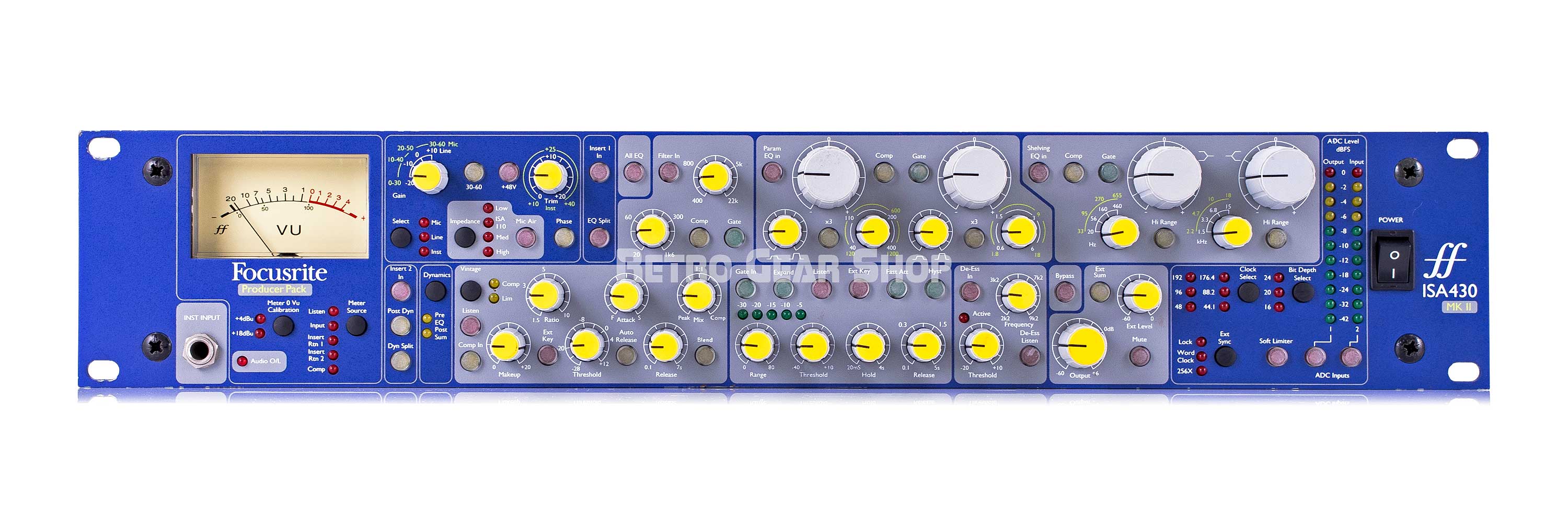 Focusrite ISA430 MKII Channel Strip Rackmount Processor– Retro