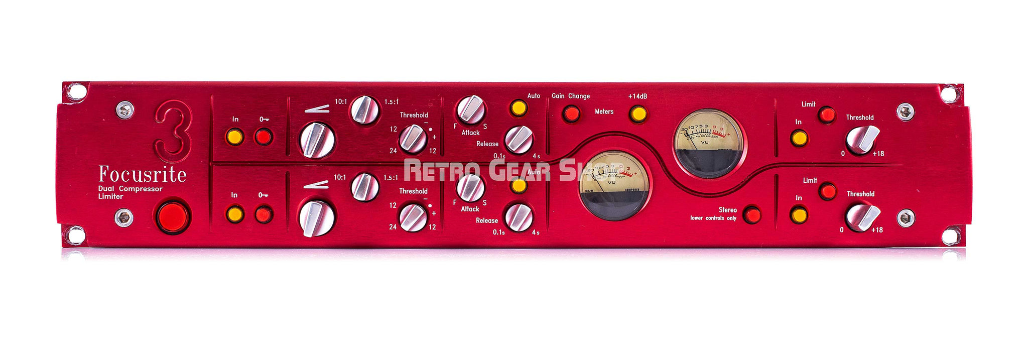 Focusrite Red Comp Focusrite Red 3 Dual VCA Compressor Limiter – Retro Gear Shop