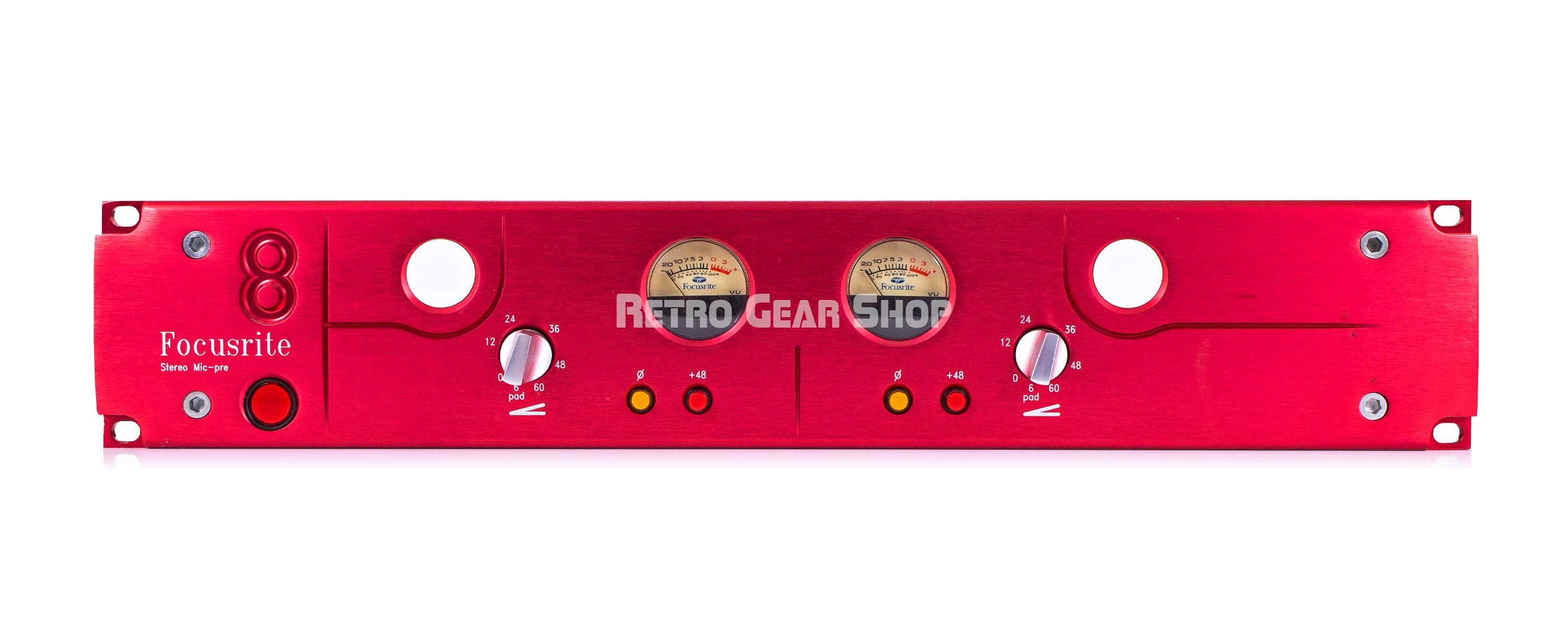 Focusrite Red 8 Stereo Dual Microphone Preamp Mic Pre Vintage