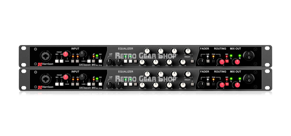 Harrison Audio 32Classic MS Mixstrip Pair Front