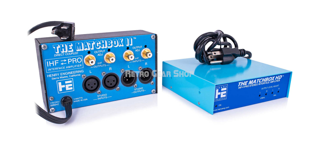 Henry Engineering Matchbox II USB-XLR Multi-mode Stereo Codec and Matchbox HD Bi-Directional Stereo Level & Impedance Interface Front