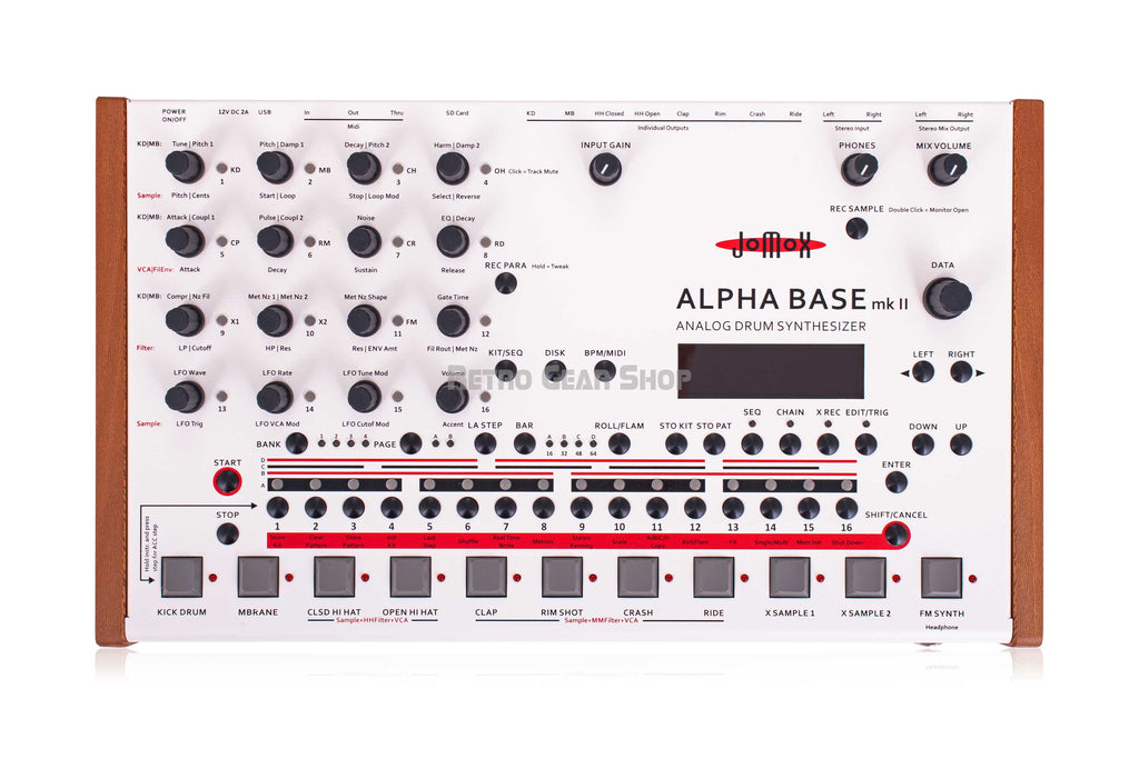 Jomox Alpha Base MkII Analog Drum Synthesizer Sequencer Mk II Mk2 ...