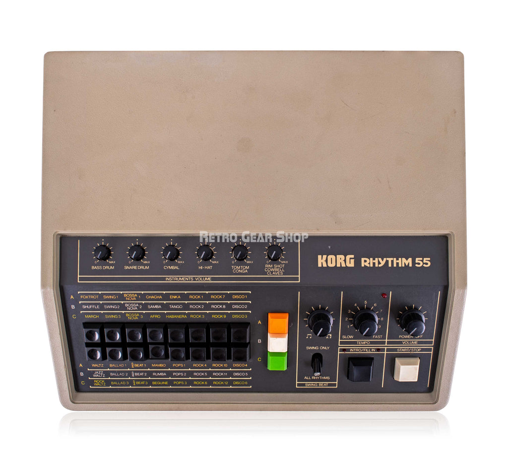 kr gears Korg KR-55 Rhythm 55 Drum Machine Analog Rhythm Box Vintage Rare– Retro Gear Shop