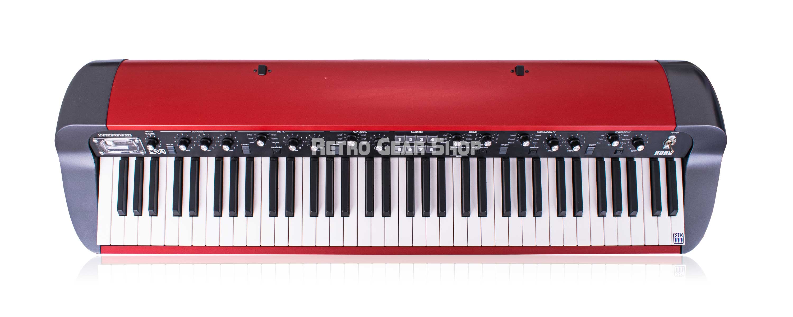 Korg SV-1 73-Key Stage Vintage Piano Metallic Red Electric