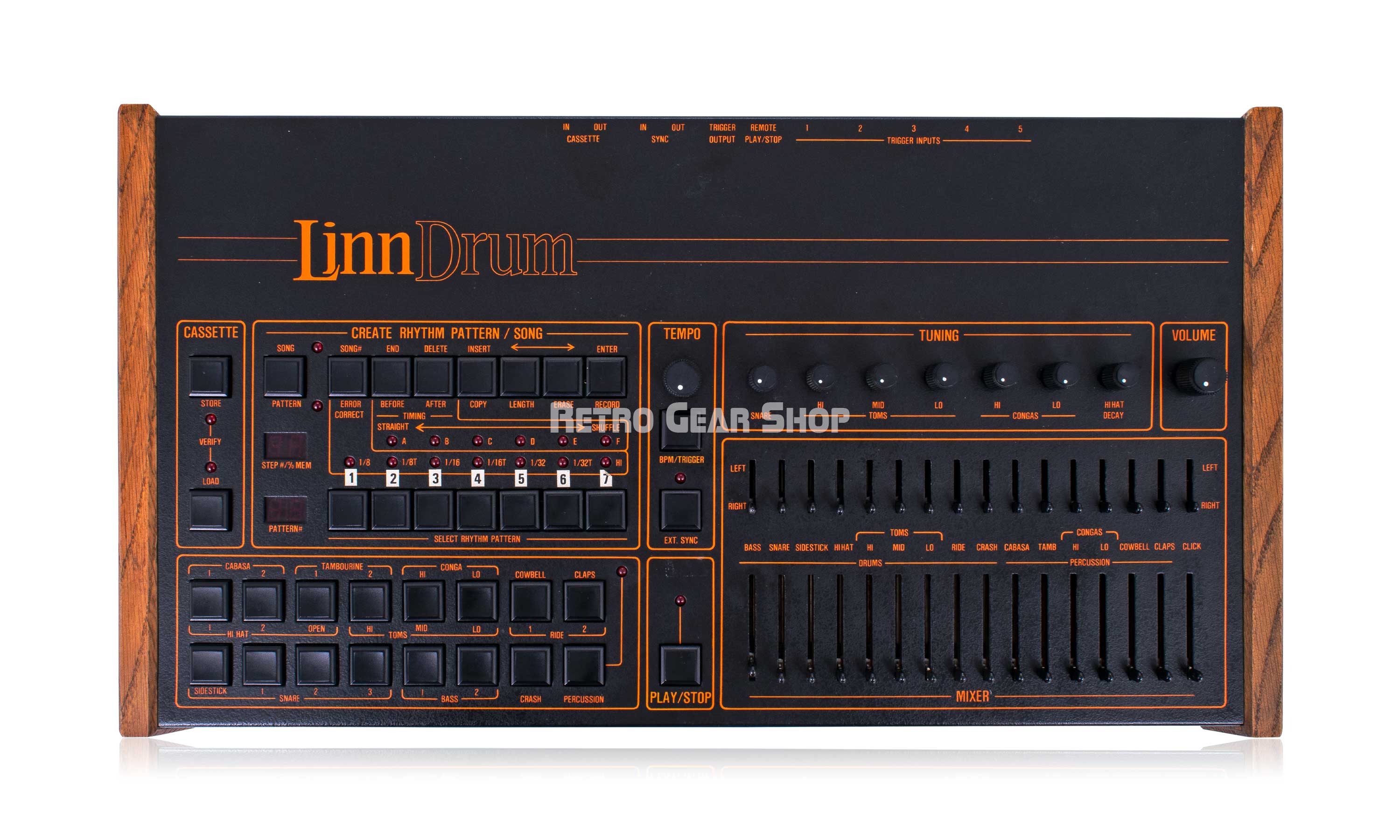 Linn Electronics LinnDrum LM2 Vintage Drum Machine + Forat MIDI