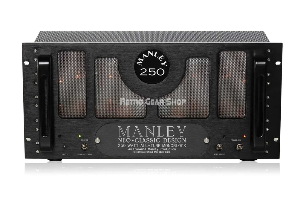 Manley Laboratories Neo-Classic Monoblock Power Amplifier 250W Black Front