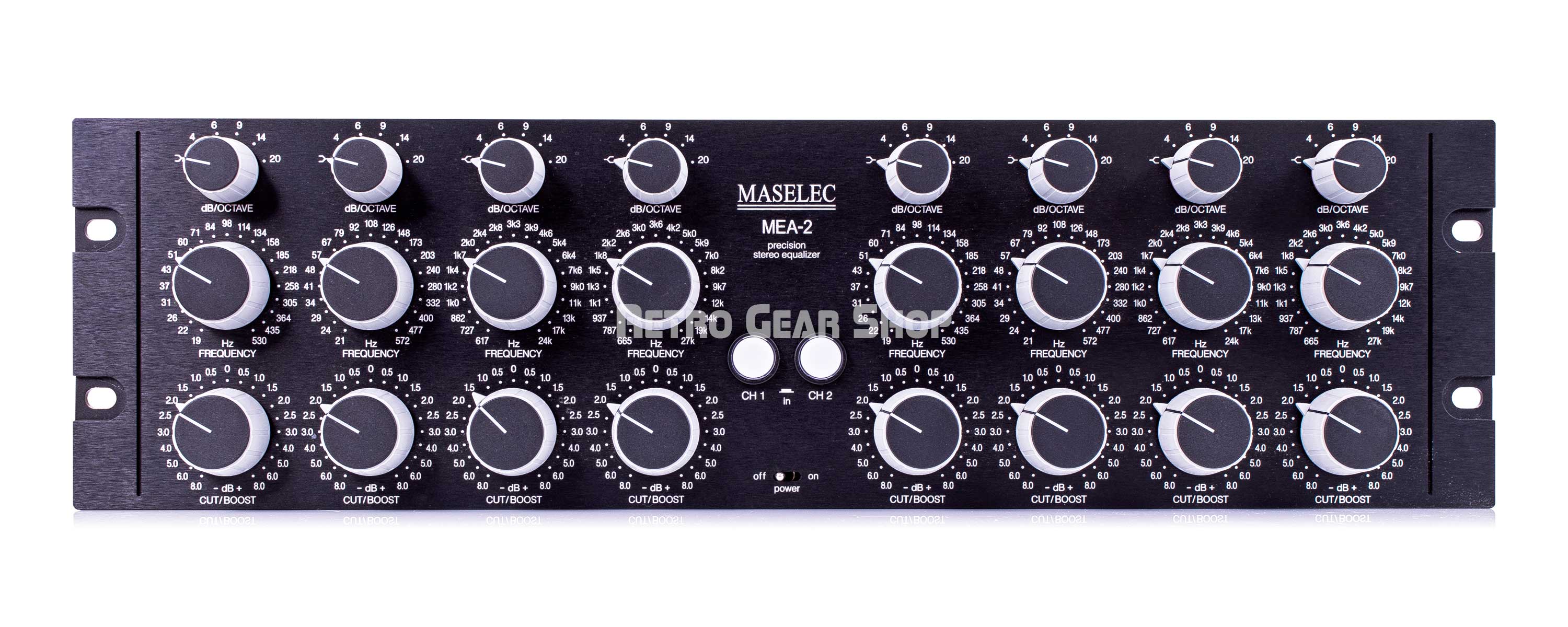 Maselec MEA-2 Precision Stereo EQ Mastering Equalizer MEA2– Retro