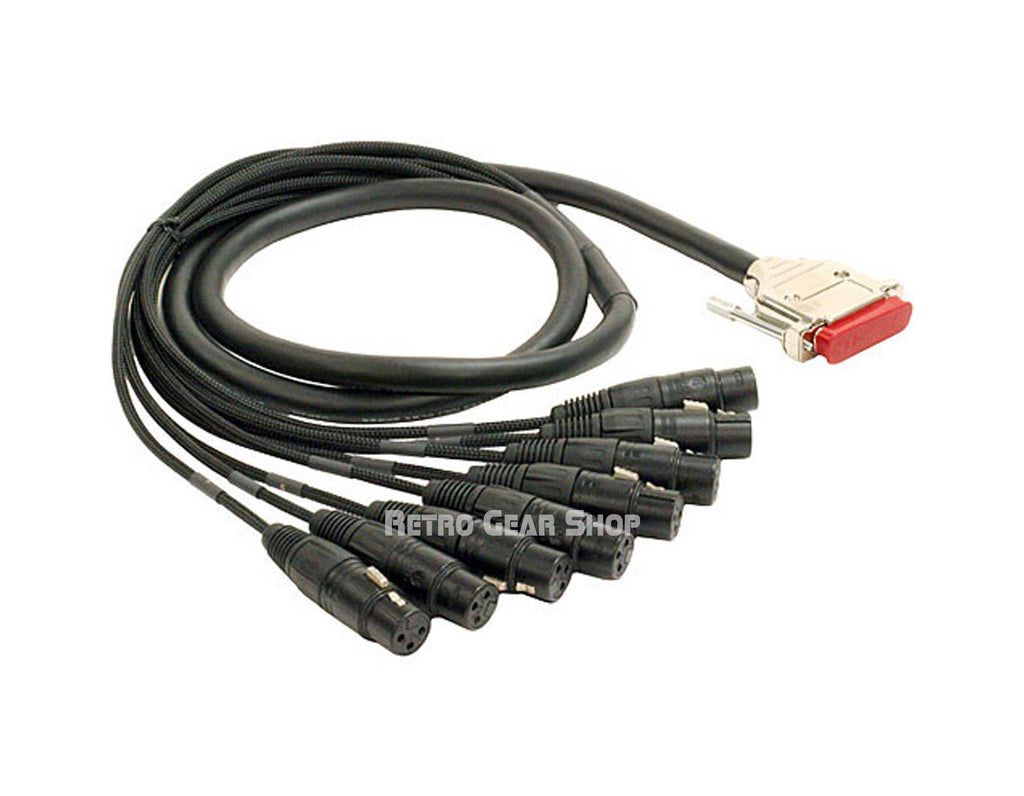 Mogami DB25 to XLRF 20 ft Cable Top