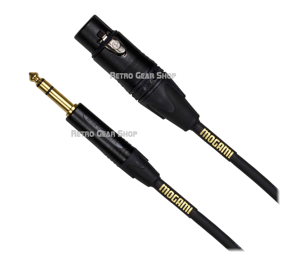 Mogami Gold XLRF TRS 10ft Cable