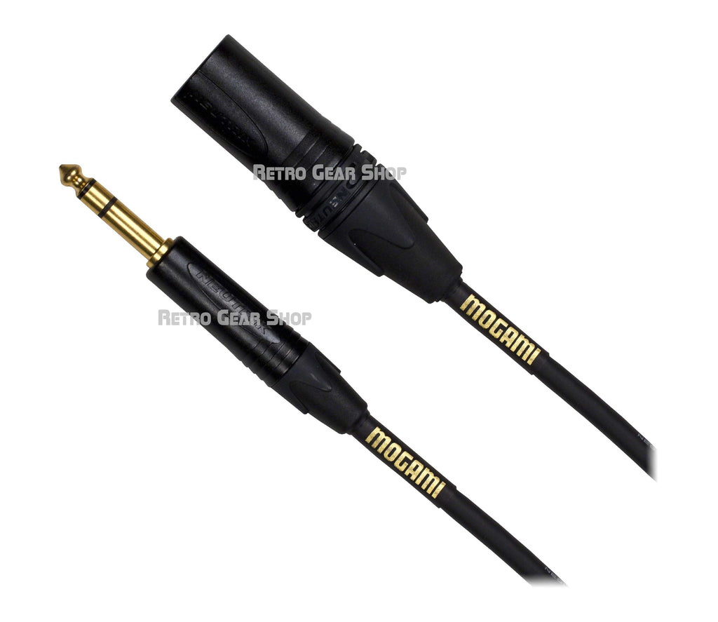 Mogami Gold XLRM TRS 10ft Cable