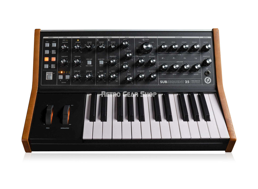 Moog Subsequent 25 Front Angle