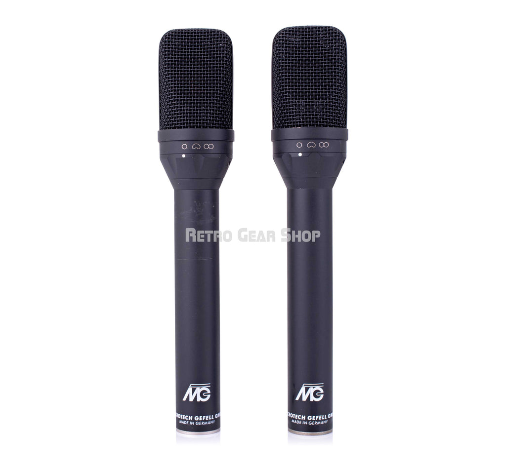 Neumann / Microtech Gefell UM70 Unibody Black Mic Pair Front