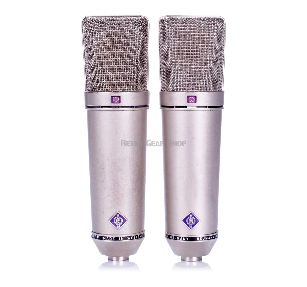 Neumann U87 Vintage Pair Front