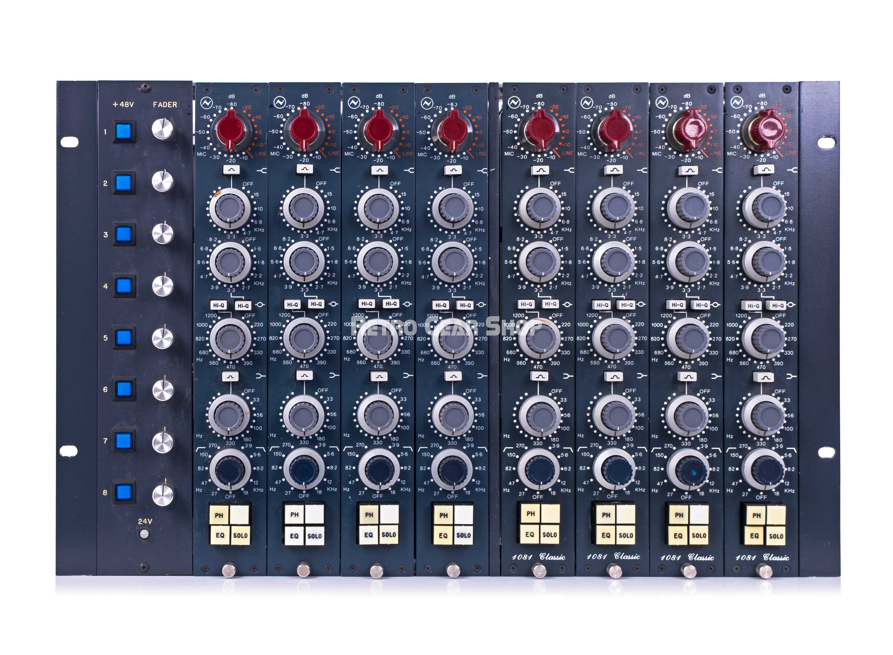 Neve 1081 CV Classic 80-Series Microphone Preamp & EQ Set of 8 in