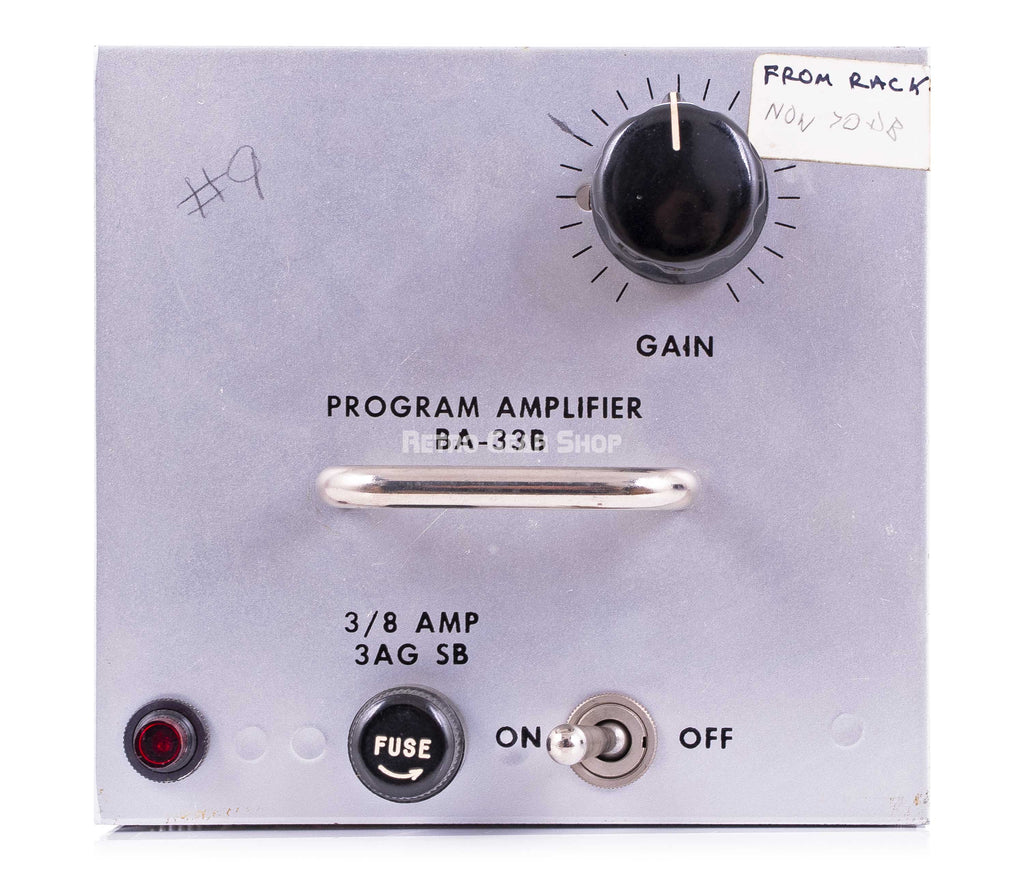 RCA BA-33B Program Amplifier Front